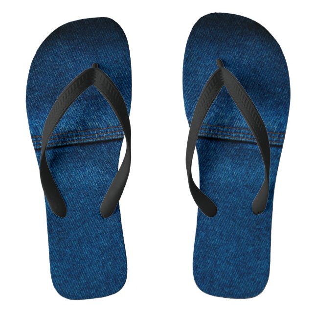 Denim with seam flip flops (Footbed)