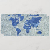 Denim World Map (Front/Back)