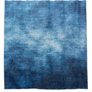 Denim worn fabric texture for background. Jeans Shower Curtain
