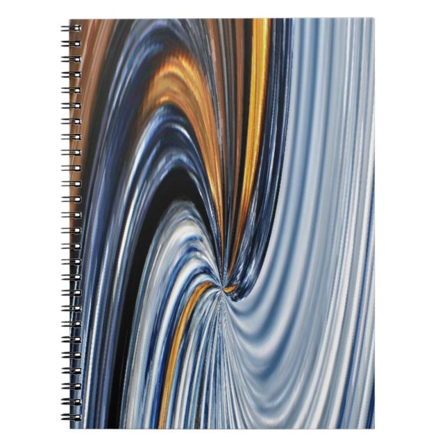 Denim Zipper Graphic Design Notebook (Front)