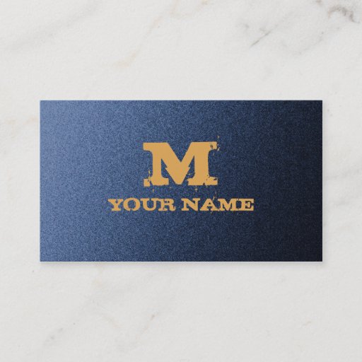 Customizable Grunge Denim Background Business Card