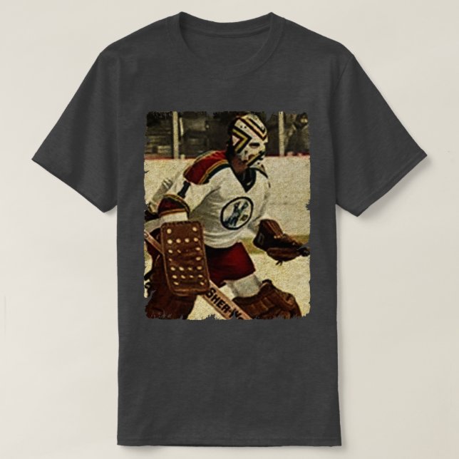 Denis Herron Kansas City Scouts 1975 TShirt (Design Front)