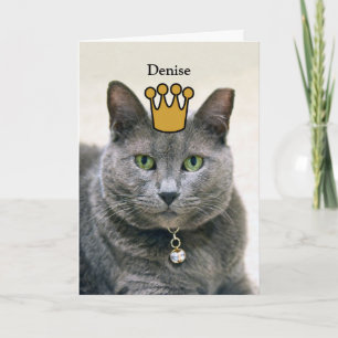 Denise, Happy Birthday From The Queen Card