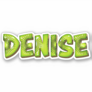 Denise Name Kiwi Design Decal Sticker