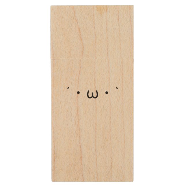 "Denko" Wood Flash Drive (Front Vertical)