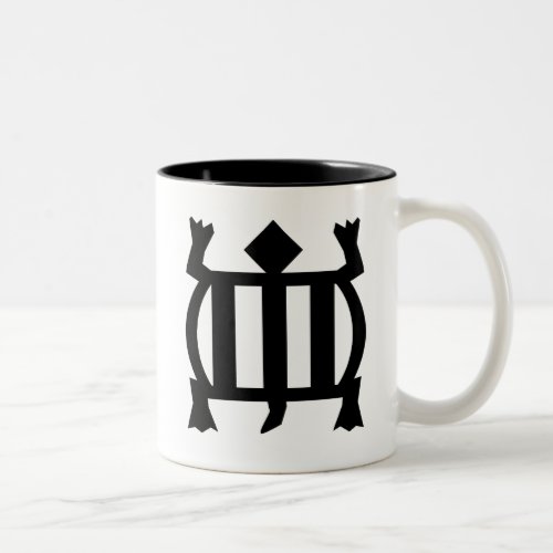 Denkyem  Symbol for Adaptability and Cleverness Two_Tone Coffee Mug