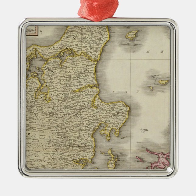 Denmark 3 metal ornament (Front)