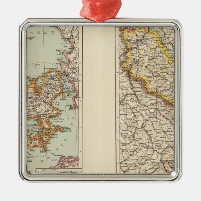 Denmark, Alsace Lorraine, Palatinate Metal Ornament (Front)