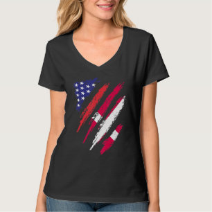 Denmark American Grown Flag USA Patriot Heritage M T-Shirt
