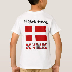 Denmark and Danish Flag Personalized T-Shirt
