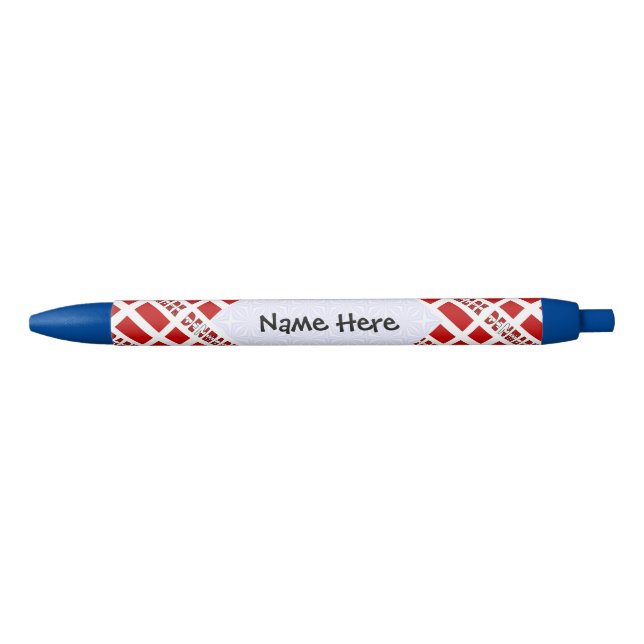 Denmark and Danish Flag Tiled Personalized  Pen (Front)