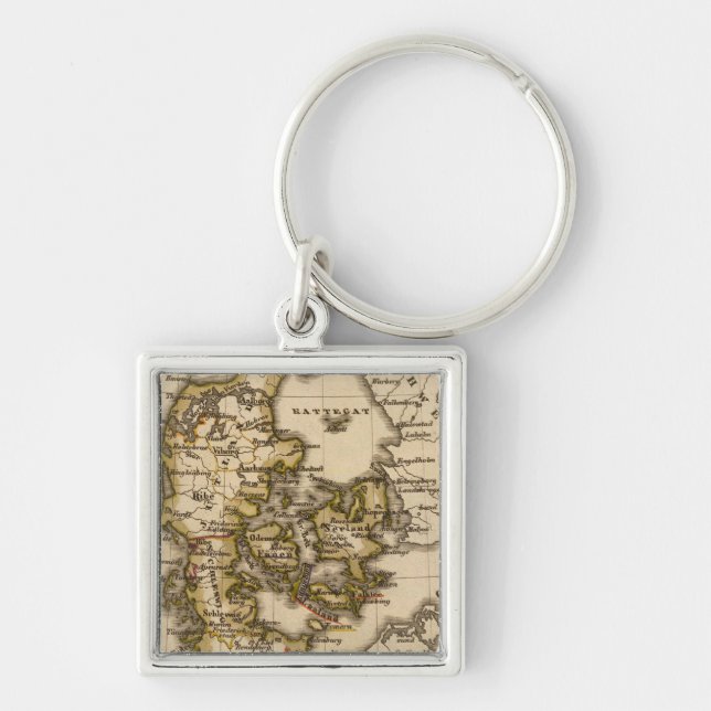 Denmark and Iceland 2 Keychain (Front)