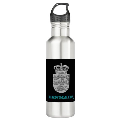 Denmark Bottle Danish coat of arms  flag Stainless Steel Water Bottle