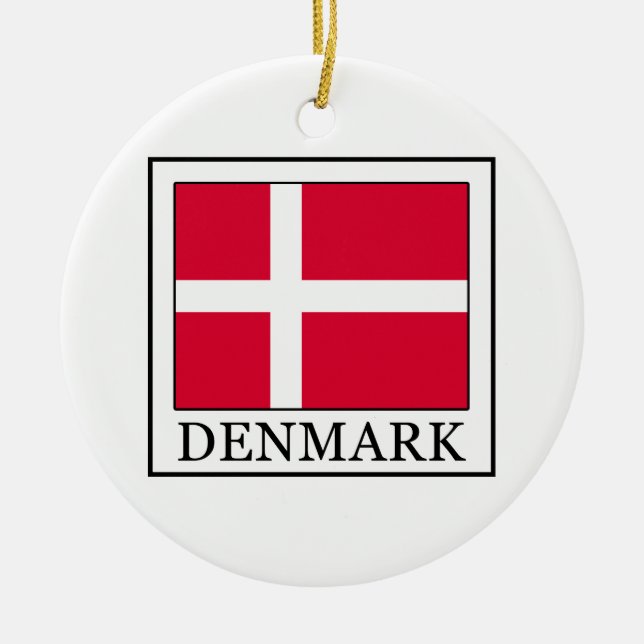 Denmark Ceramic Ornament (Front)
