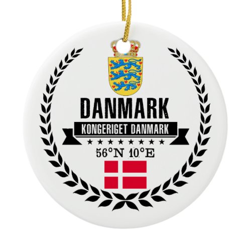 Denmark Ceramic Ornament