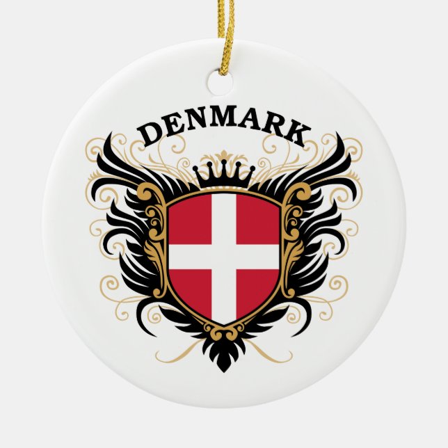 Denmark Ceramic Ornament (Front)