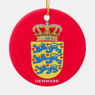 DENMARK*- Ceramic Round Ornament