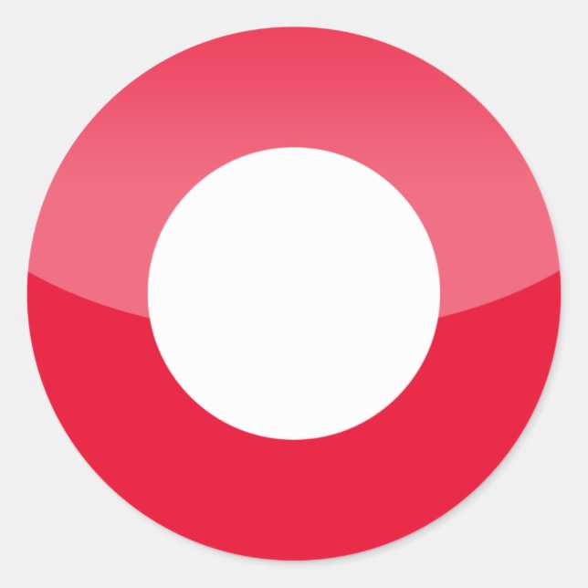 denmark classic round sticker (Front)