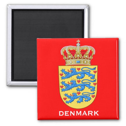 Denmark Coat of Arms Gift Magnet