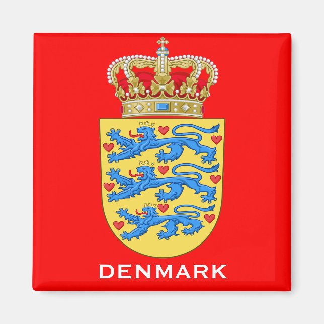 Denmark Coat of Arms Gift Magnet (Front)