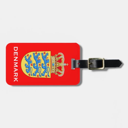 Denmark Coat of Arms Luggage Tage Luggage Tag