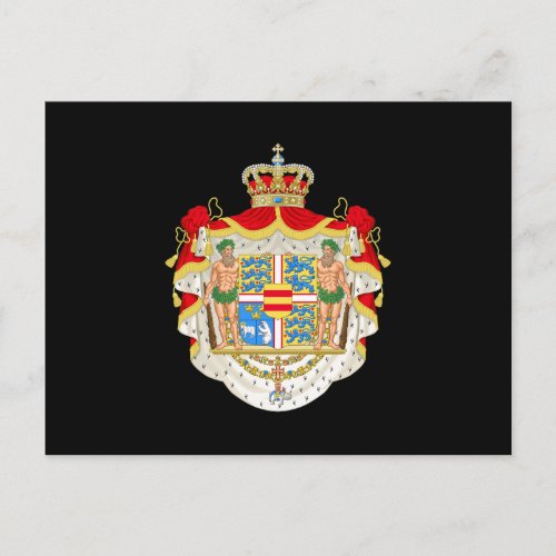 Denmark Coat of Arms Postcard