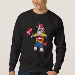 Denmark Crazy Unicorn Sweatshirt