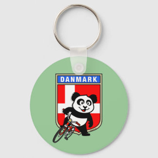 Denmark Cycling Panda Keychain