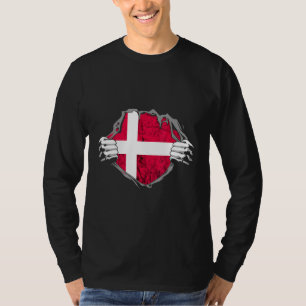 Denmark Danes Chest Danish Pride Danmark Roots T-Shirt