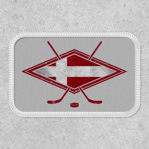 Denmark Danish Flag Hockey Logo Patch