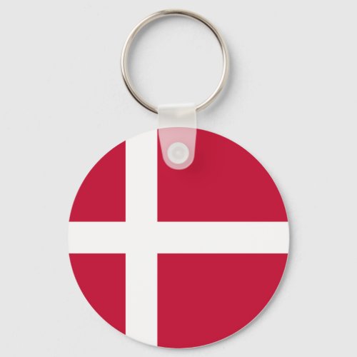 Denmark Danish Flag Keychain