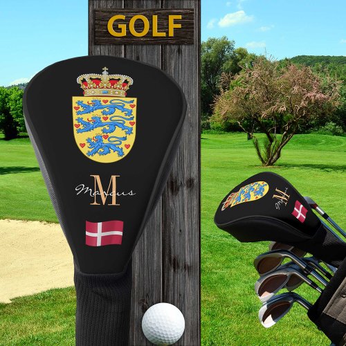 Denmark Danish Flag Monogrammed Golf Clubs Covers