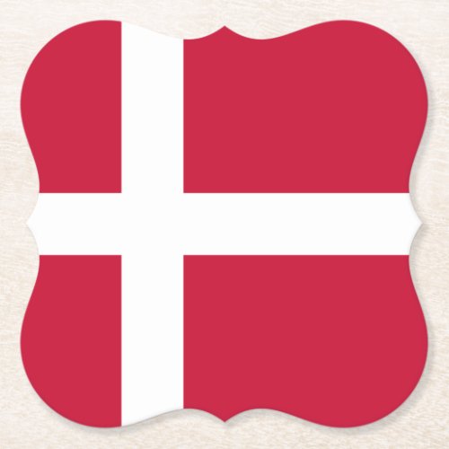 Denmark Danish Flag Paper Coaster