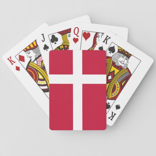 Denmark Danish Flag Playing Cards