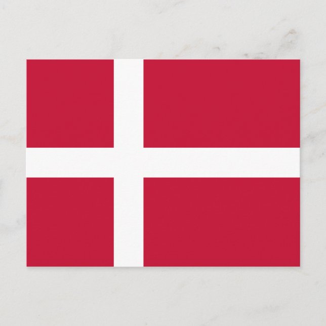 Denmark (Danish) Flag Postcard (Front)