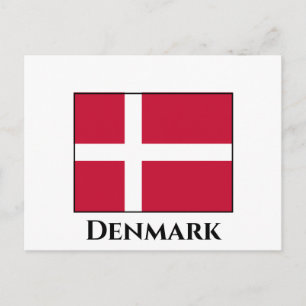 Denmark (Danish) Flag Postcard