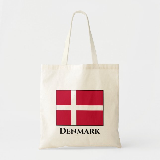 Denmark (Danish) Flag Tote Bag (Front)