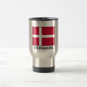 Denmark (Danish) Flag Travel Mug
