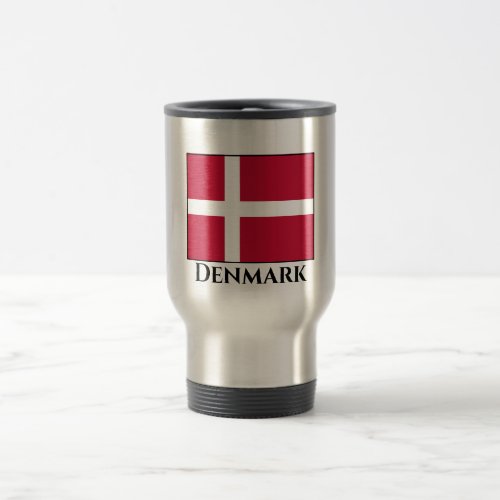 Denmark Danish Flag Travel Mug
