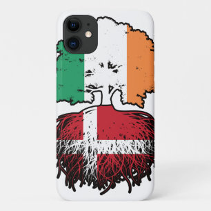 Denmark Danish Irish Ireland Tree Roots Flag iPhone 11 Case
