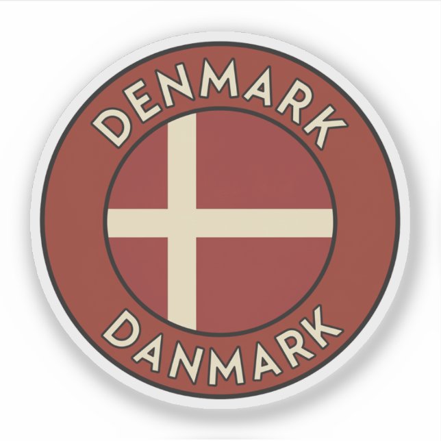 Denmark Danmark  Sticker (Front)