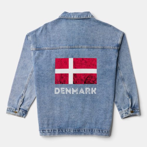 Denmark Dannebrog Danish Flag Dansk Roots Danish P Denim Jacket