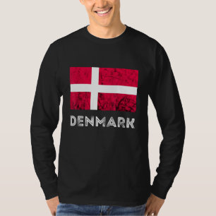 Denmark Dannebrog Danish Flag Dansk Roots Danish P T-Shirt