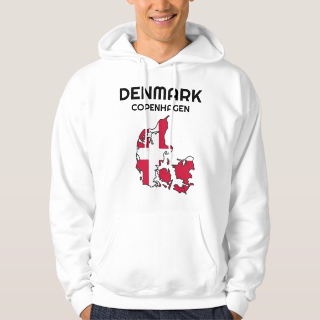 Denmark, Denmark country, Denmark flag, Danish Hoodie (Front)
