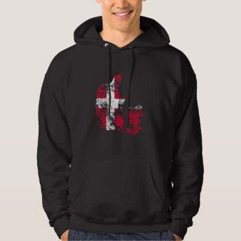 Denmark Distressed Flag Hoodie by LifeEmbellished at Zazzle