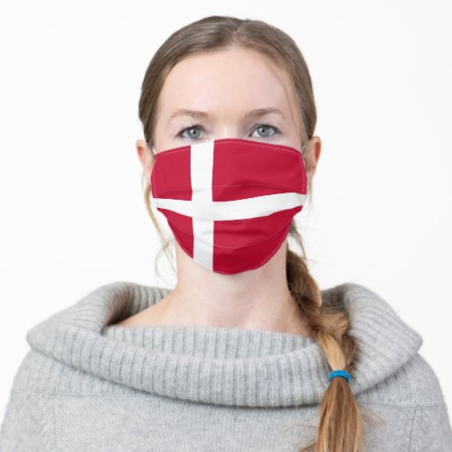 Denmark Flag Adult Cloth Face Mask