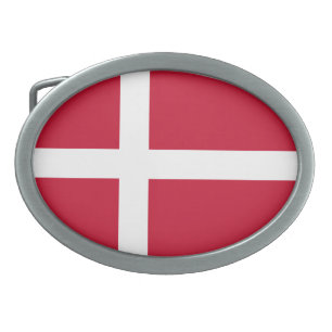Denmark Flag Belt Buckle