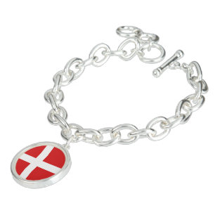 Denmark flag bracelet