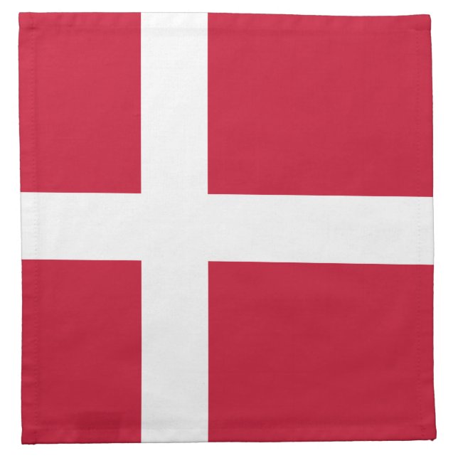 Denmark Flag Cloth Napkin (Front)
