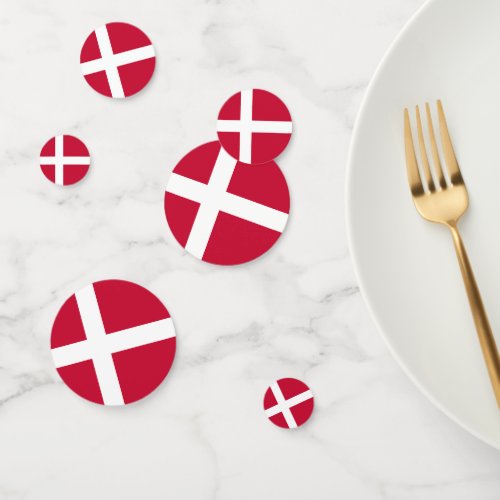 Denmark Flag Confetti